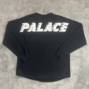Palace Sweatshirt Mens Large Black Skateboards Sweater Pullover Cotton Skater